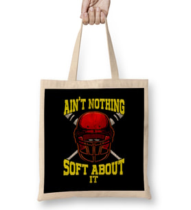 Cute Ain't Nothing Soft About It Softball Pun Bez Çanta Uzun Saplı