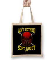 Cute Ain't Nothing Soft About It Softball Pun Bez Çanta Uzun Saplı