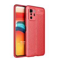 Microsonic Xiaomi Poco X3 GT Kılıf Deri Dokulu Silikon Kırmızı