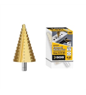 Mey İthalat® Sgs 2844 Hss Kademeli Matkap Uç 6-52 mm