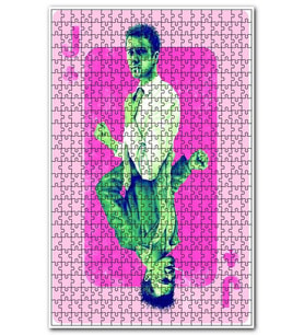 Cakapuzzle Fight Club Jack ve Tyler Joker Görseli Puzzle Yapboz MDF (Ahşap) (120 Parça)