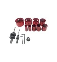 Fixonic Dmax Dmax-4503 19-64mm Bi-Metal Panç Seti (13 Parça) (Kırmızı)