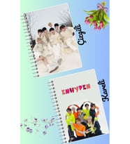 Enyphen kpop defter seti 2 adet A4 boyutu 21*30 çizgili + kareli 60 syf