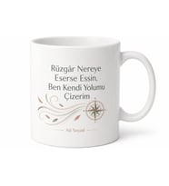 Özgür Ruh Yazılı Baskılı Kupa Bardak Özel Tasarım Hediye Porselen Mug