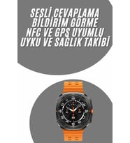 Tüm Telefonlara Uyumlu Akıllı Saat Uyku ve Sağlık Takibi Nabız Ölçer Adım sayar