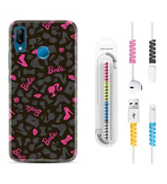 Huawei P20 Lite Mate 10 20 Lite Pro P40 Lite KılıfKablo Koruma Spiral Silikon Barbie and Shoes 1413