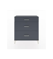 Arges Şifonyer 3 Çekmeceli 88x30x96 Antrasit-Antrasit