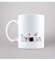 Kedi Tasarımlı Kupa