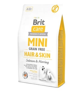 Brit Care Mini Hair Skin Deri Tüy Sağlığı Tahılsız Somonlu Küçük Irk Köpek Maması 2 Kg