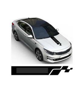 Universal Oto Kaput Şerit Sticker Siyah 65*15 Cm