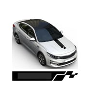 Universal Oto Kaput Şerit Sticker Siyah 65*15 Cm