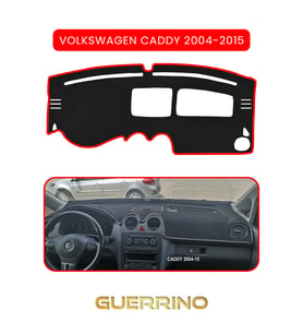 VOLKSWAGEN Caddy (2004-2015 )TORPİDO KORUMA HALISI KIRMIZI KENAR
