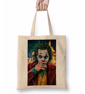 Joker Çiçek Katili Bez Çanta Uzun Saplı