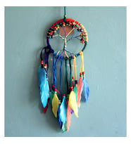 Periboia Rüya Kapanı Dream Catcher Hayat Ağacı Model 4  (Karışık)