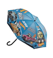 Koruma Kılıflı Lisanslı Siyah Hotwheels Çocuk Şemsiyesi BNT159