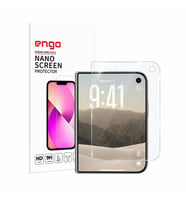 Apple iPhone Duo İle Uyumlu Dış Ekran Koruyucu 5.4 İnç A3720 Nano Parlak 9H Esnek Şeffaf Çizilme Dirençli