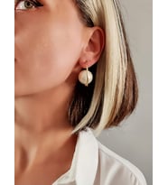 Hilal İnci Model Küpe (Krem)