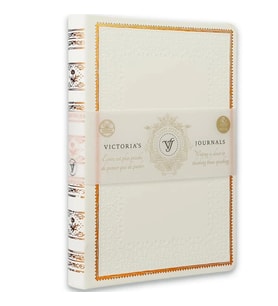 VICTORIA'S JOURNALS 125-2234 VINTAGE OLD BOOK 14x20cm 80gr.160YP. ÇİZGİLİ DEFTER BEYAZ