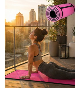 10 mm Egzersiz Matı Pilates Yoga Aerobik İçin Kaymaz Yüzey Kolay Temizlenebilir