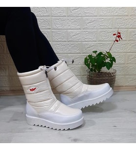Lee Cooper 31190 Beyaz Kaymaz İçi Kürklü Önden Fermuarlı Kar Botu