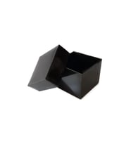 Komple Karton Kutu Düz Renk 8x8x6.5 CM (25 Adet)  Siyah