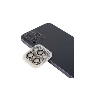 Apple iPhone 13 Pro Max Uyumlu Zore CL-08 Kamera Lens Koruyucu (Gümüş)