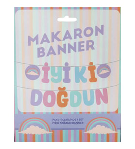 FLAMA İYİKİ DOĞDUN MAKARON KALİGRAFİ PK:1 -