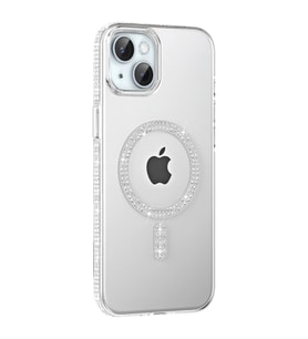 İphone 14 Move Taşlı Magsafe Kapak - Grey