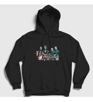 Presmono Unisex Siyah Band Bullet For My Valentine Kapüşonlu Sweatshirt 23069tt