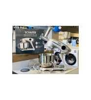 Schafer NeoCast Plus Kıyma Aparatlı Dijital Döküm Stand Mikser 6L-Gümüş