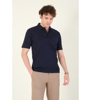Giyim Dünyası Erkek Süprem Kumaş Cepli Polo Yaka T-Shirt Lacivert
