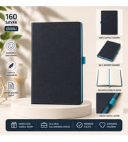 Modern Tasarım Lastikli Ajanda/Defter