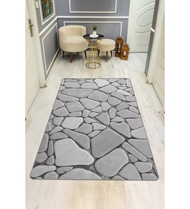Modern Desenli Dijital Baskı Kaymaz Taban Halı H0129