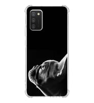 PrintiFy Samsung Galaxy A02s Uyumlu Köpek 1 Baskılı Şeffaf Köşe Korumalı Antişok Kılıf