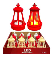 YLZ LED STORM LANTERN 20-24M09 PLASTİK ORTA BOY PİLLİ IŞIKLI FENER