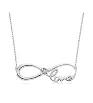 Love Aşk Sonsuzluk Gümüş Kolye