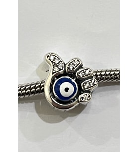 Taşlı Nazar El Baş Parmak Charm