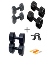 PS SPOR 3 ÇİFT DAMBIL SET 2 KG + 4 KG +6 KG + AYARLANABİLİR SAYAÇLI EL YAYI VE ATLAMA İPİ