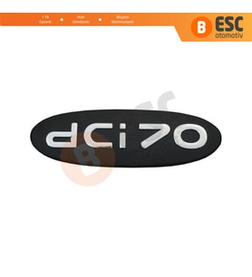 Renault Kangoo 1998-2007 için Siyah dci70 Monogram Amblemi Yazısı 8200120852