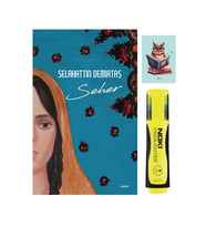 Seher - Selahattin Demirtaş  9786052318003 - Dipnot - Sarı Fosforlu Kalem - Not Defterli Seti (Renksiz)