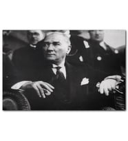Cakatablo  Cumhuriyet Bayaramı Töreninde Atatürk Görseli MDF Tablo