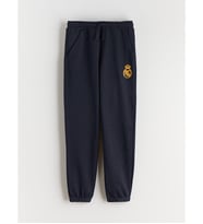 LCW Kids Lacivert Beli Lastikli Real Madrid Baskılı Erkek Çocuk Jogger Eşofman Altı