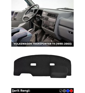 Volkswagen Transporter T4 (1990-2003) 3d Torpido Koruma Kılıfı - Ön Göğüs Kaplama - Siyah Şerit