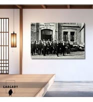 Tekli Yatay Kanvas Duvar Tablosu TBMM ve Atatürk