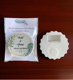 10 Adet Söz, Nişan, Nikah, Düğün Hediyesi Kapak Açacak Magnet Kart ve Ambalajlı Tek Tek (kpkmg3)
