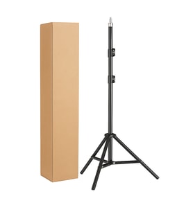 Ayarlanabilir Metal Işık Tripodu – 210 cm Katlanabilir Stüdyo Standı