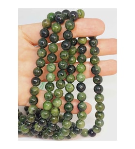 Bileklik Boy Diopsit Taşı Yarım Dizi 8mm (49246) (18CM UZUNLUĞUNDADIR)