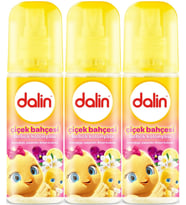 Dalin Bebek Kolonyası 150ML Çiçek Bahçesi (Menekşe-Yasemin-Limon Kokulu) (3 Lü Set)