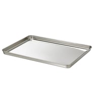 Ikea GRILLTIDER paslanmaz çelik 40x30 cm tepsi (Gümüş Gri)