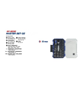 EXEN EX 8032 Master Set-32 Parça Bits Uç Seti EX093035